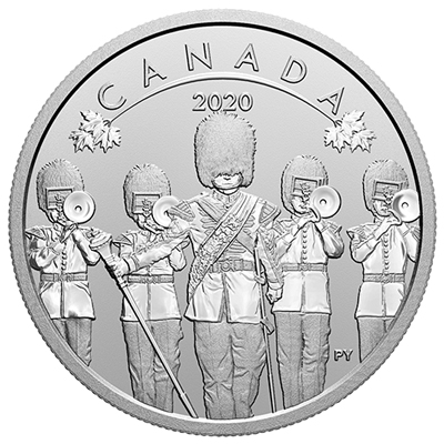 Pièce de 1/2 oz en argent pur – Série de six pièces Ô Canada! : Relève de la garde