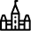 Icon image of building representing nearby attractions.