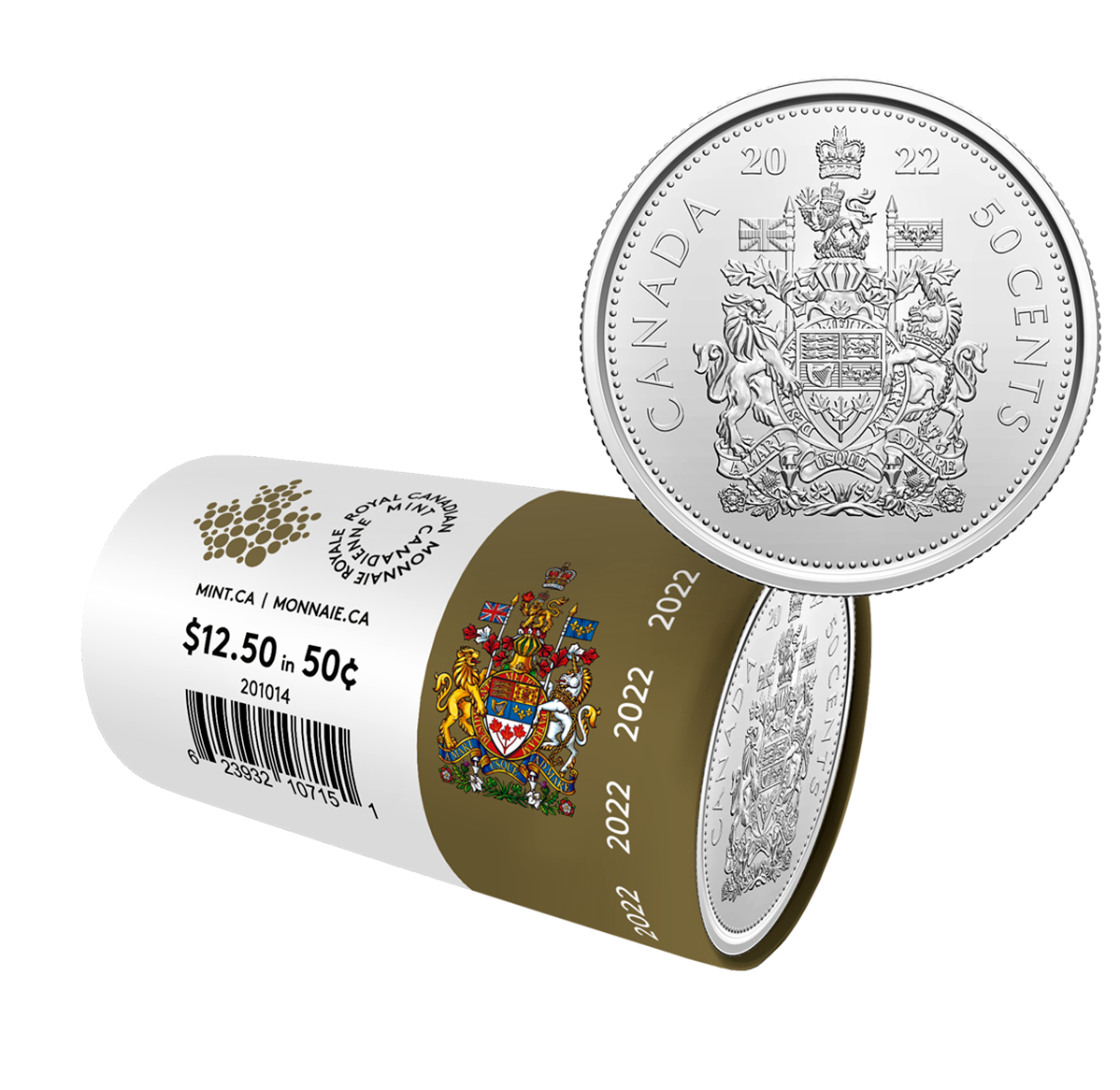 50-Cent Special Wrap Circulation Roll (2022) | The Royal Canadian Mint