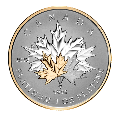 1 oz Canada Platinum Maple Leaf for Sale