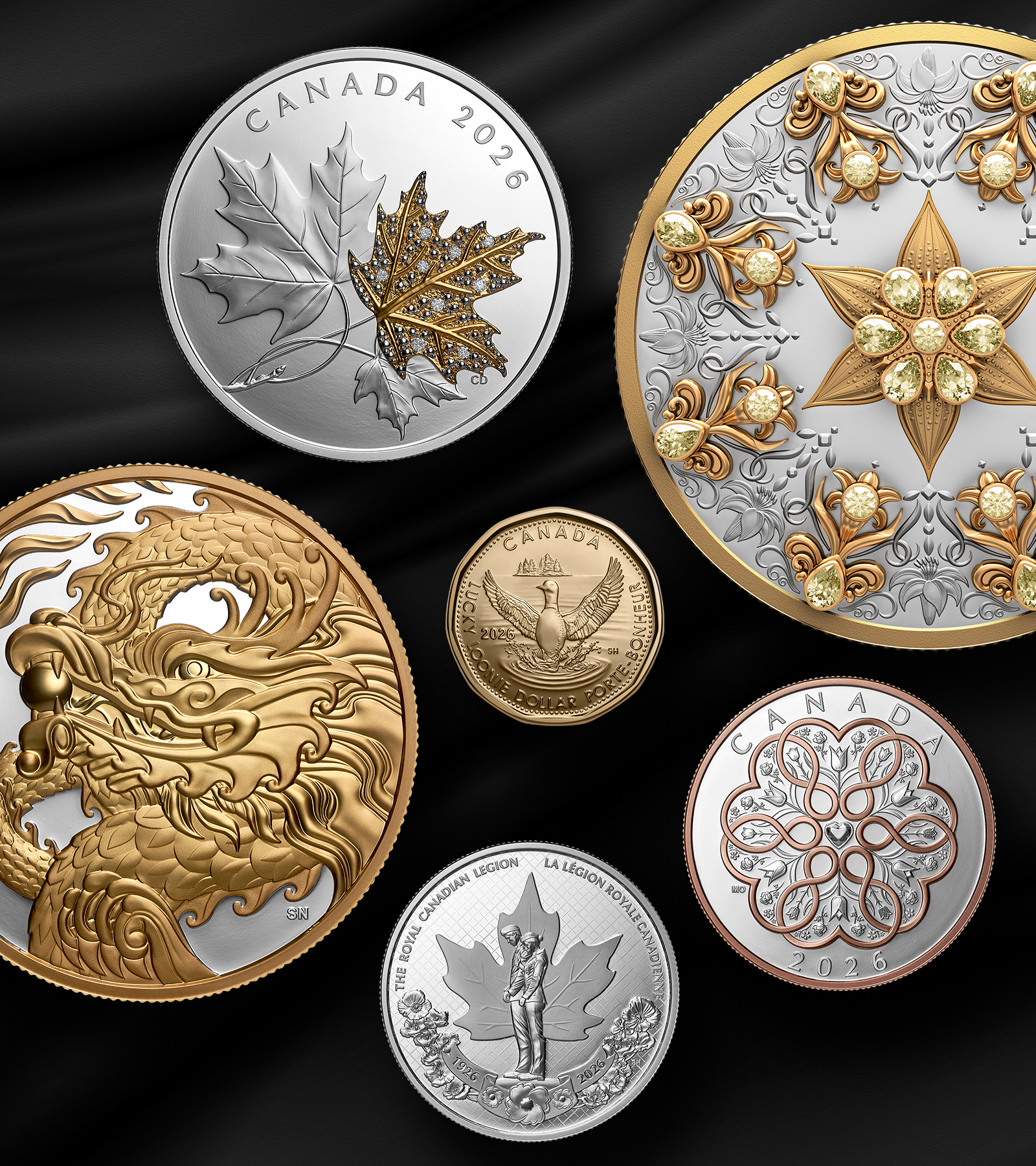 Des produits numismatiques de la Monnaie royale canadienne