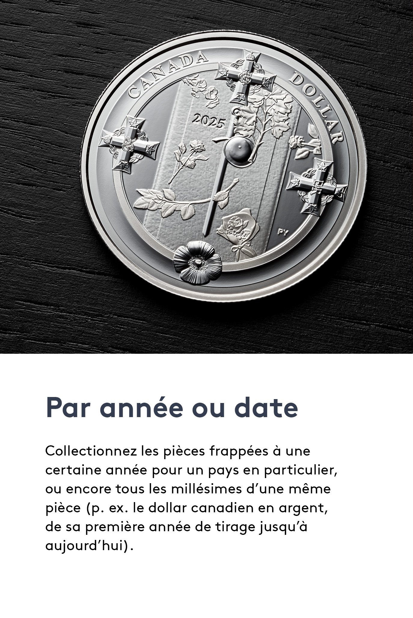 Dollar épreuve numismatique en argent fin – La Tombe du Soldat inconnu