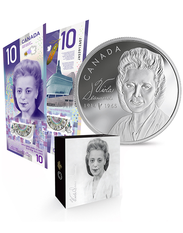 image Pure Silver Coin and $10 Bank Note Set - Viola Desmond (2019)