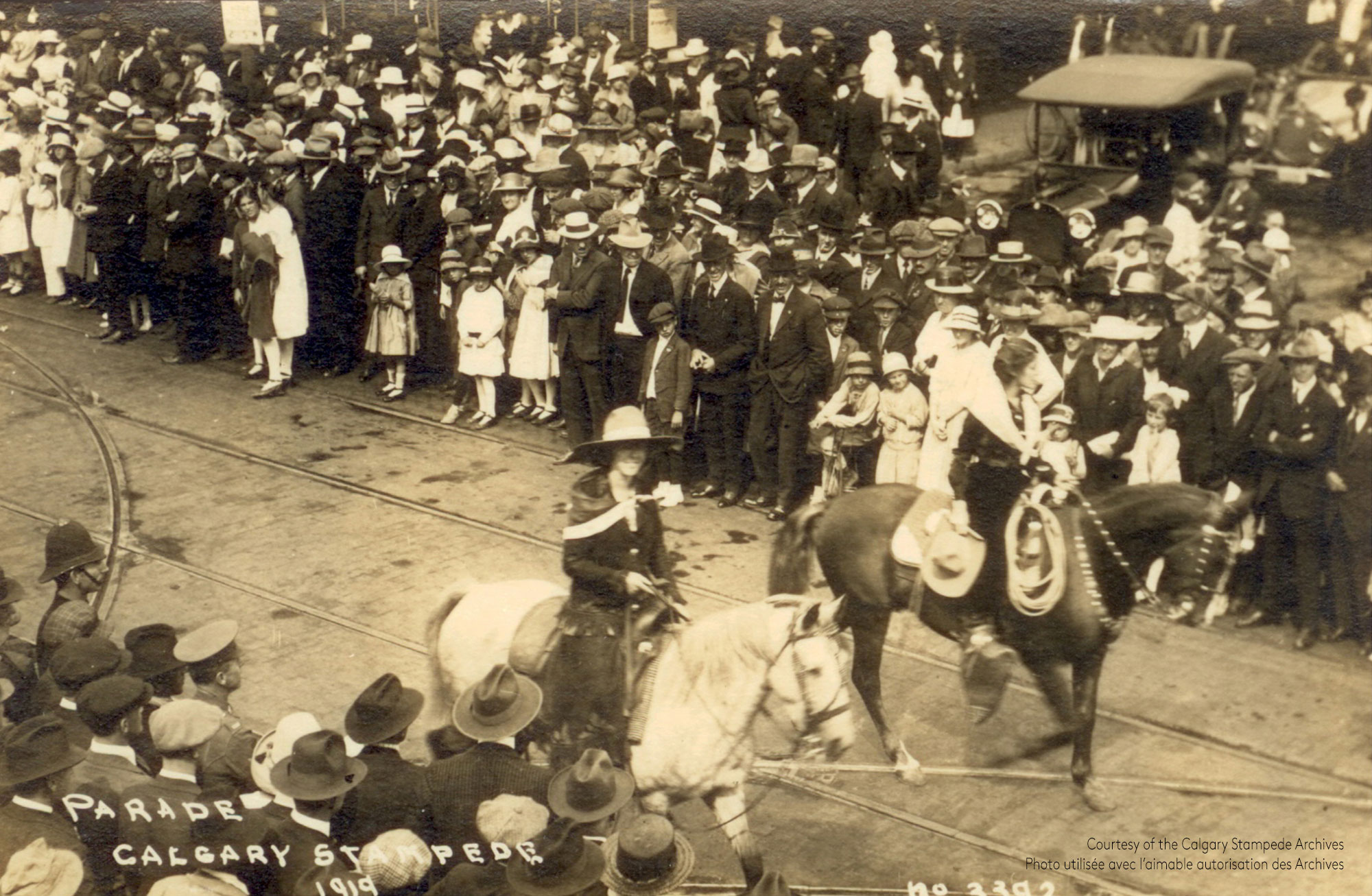 Parade at the 1919 Victory Stampede