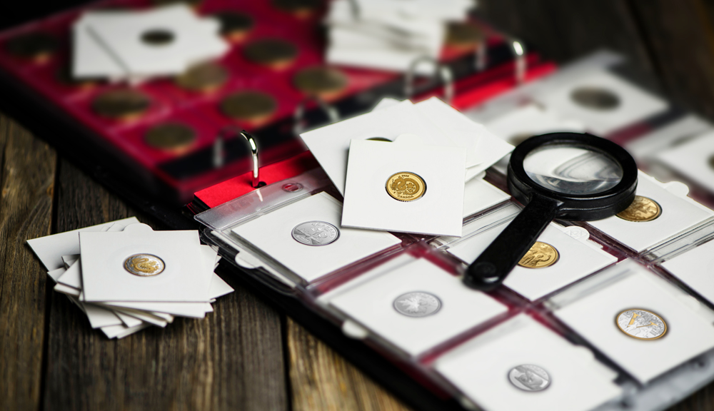 Coins can be damaged by light, extreme temperatures, humidity, and even air. There are lots of ways to store coins safely: whatever you choose, make sure you’re using a product that’s designed specifically for coins.