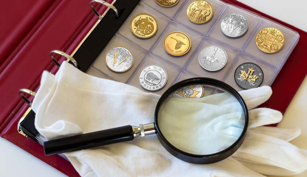 Oil and dirt from hands can damage coins, so try as much as possible to avoid touching them. That said, sometimes you’ll need to handle them, which is why cotton gloves are indispensable. Use them only for your coins, and keep them clean and dry when you’re not using them.