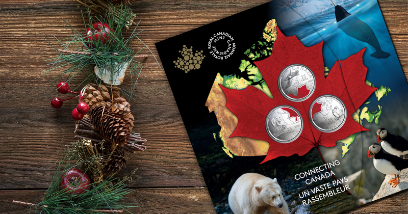 image Connecting Canada - Special Edition 25-Cent 3-Coin Set