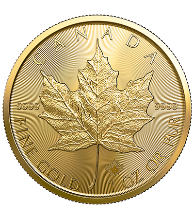 image Pièce d’investissement hors-circulation de 1 oz Feuille d’érable en or (FÉO)