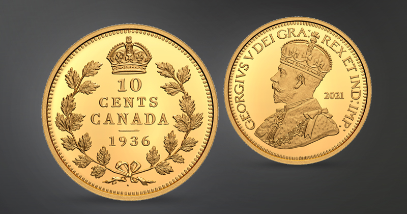 dot 10 cent gold coin supply