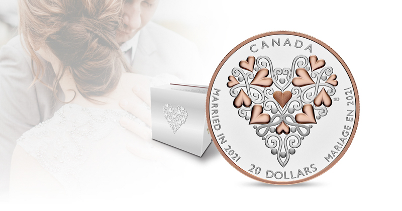 special gift of pure silver premium wedding coin