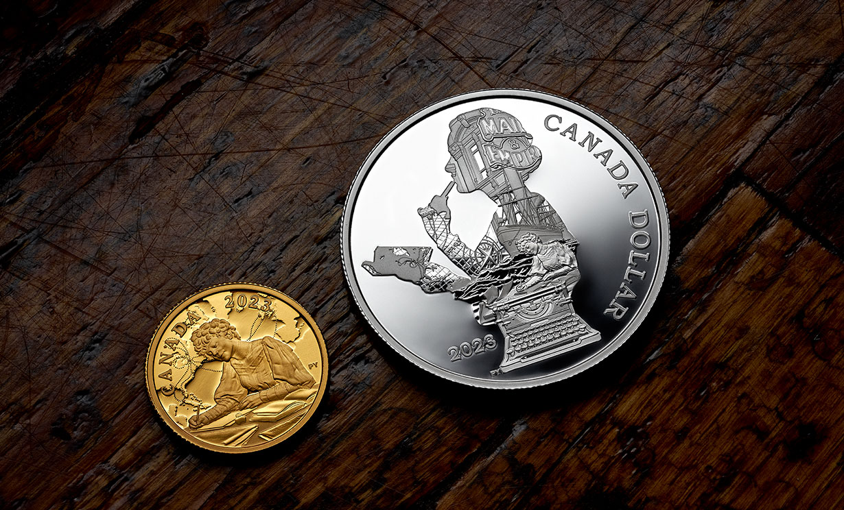 image Fine Silver Proof Dollar– Kathleen “Kit” Coleman: Pioneer Journalist and Pure Gold Coin – Kathleen “Kit” Coleman: Pioneer Journalist