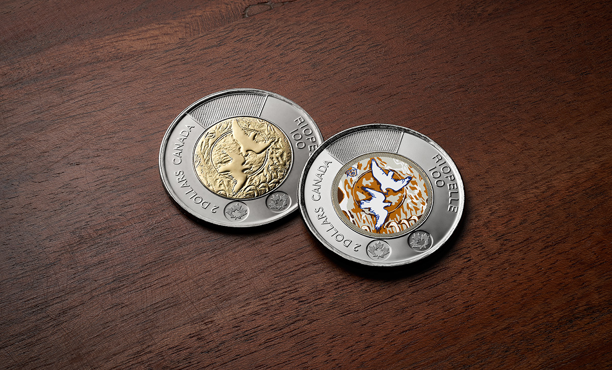 image Jean Paul Riopelle $2 commemorative circulation coin