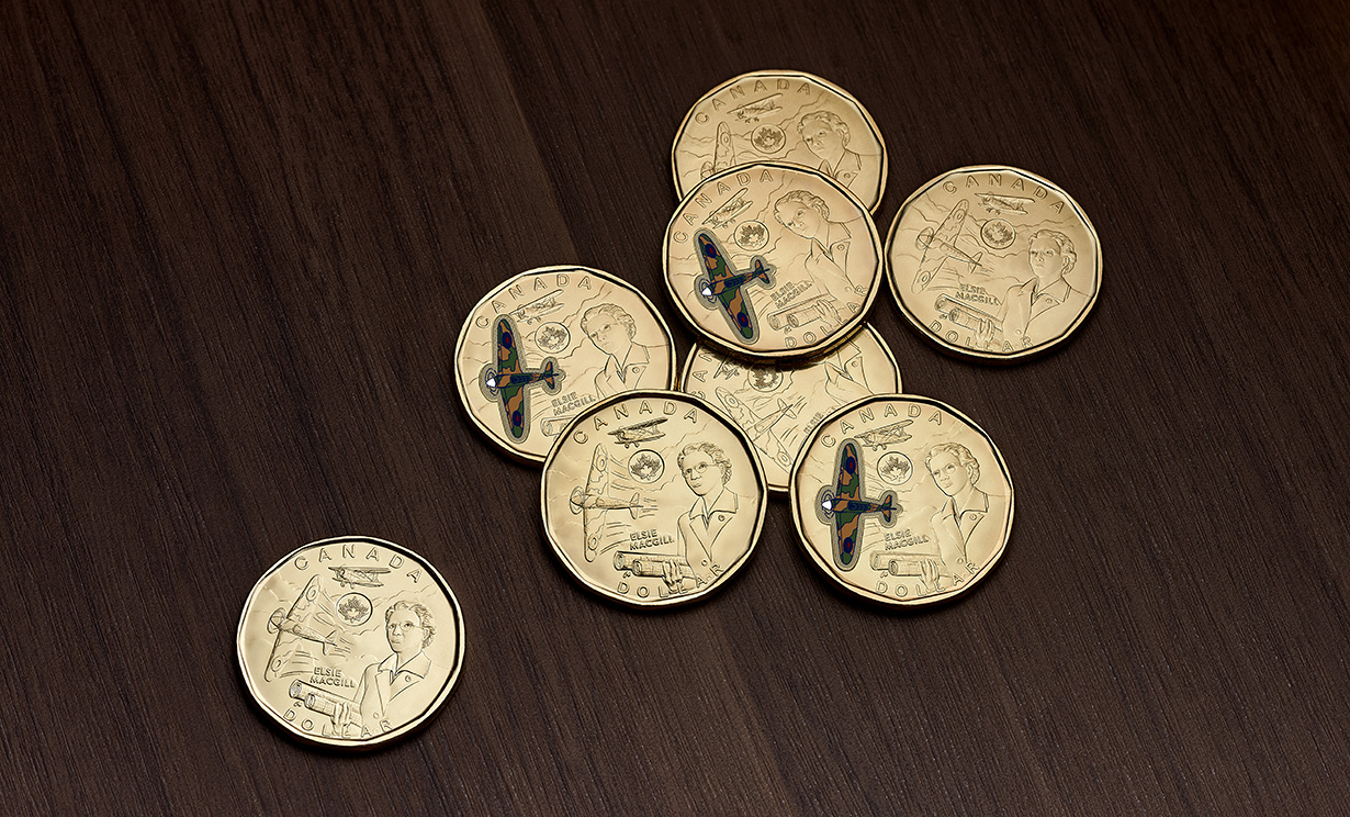image 2023 Honouring Elsie MacGill $1 commemorative circulation coins