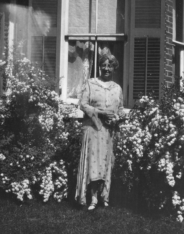 image L. M. Montgomery in her garden, Norval – ca. 1932