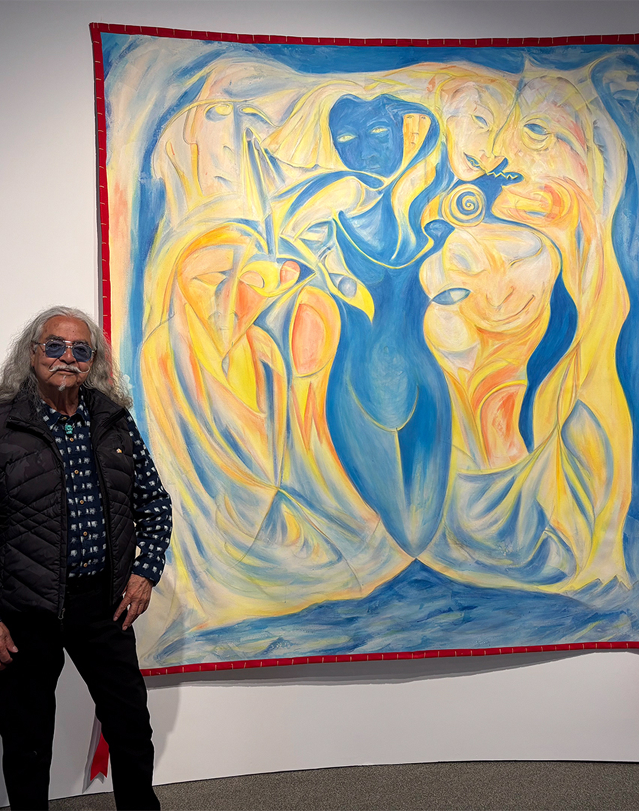 image Joseph M. Sánchez at The Ancestors Are Talking: Paintings by the Indigenous Seven