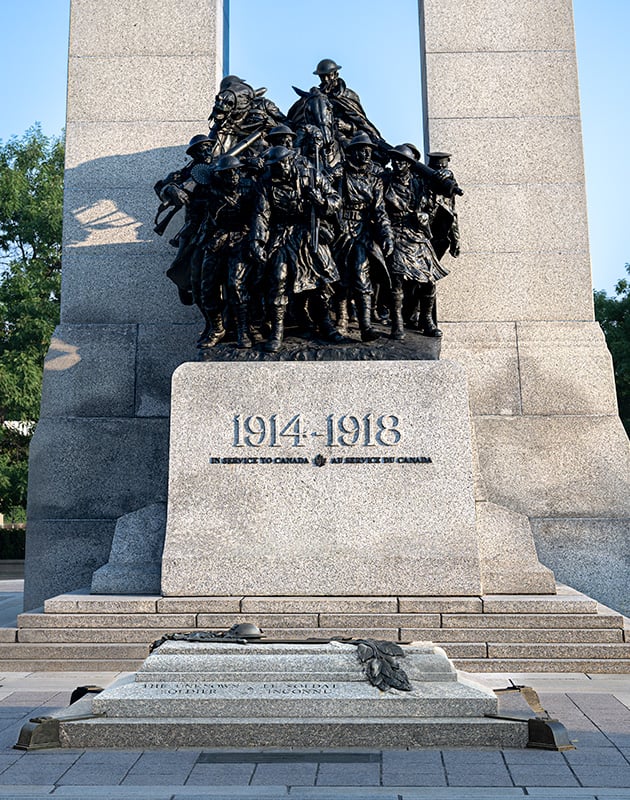 Tomb of the Unknown Soldier at the National War Memorial, Ottawa