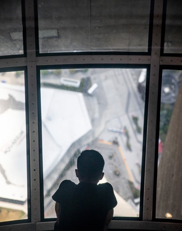 CN Tower glass floor