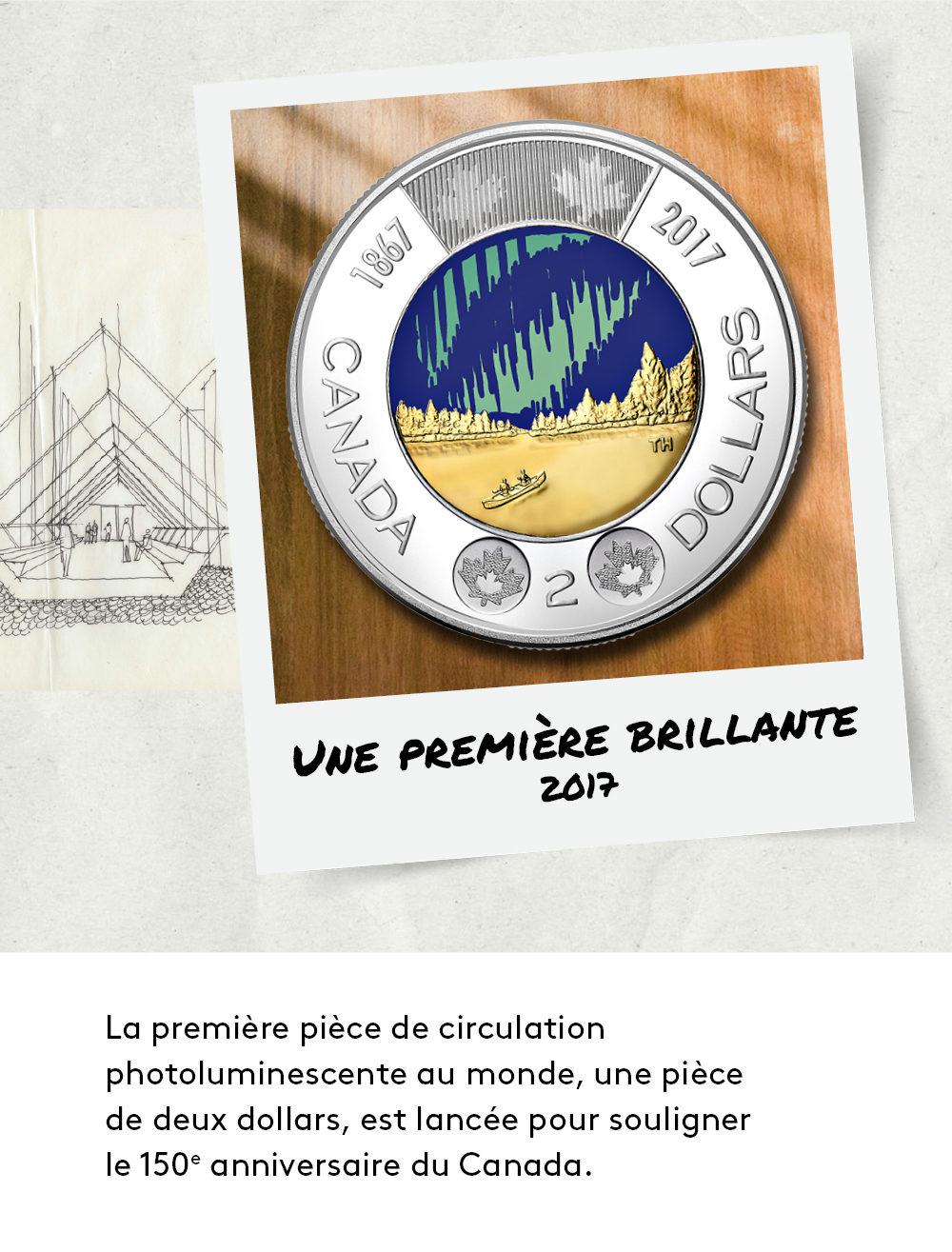 La première pièce de circulation photoluminescente au monde, une pièce de deux dollars, est lancée en 2017.