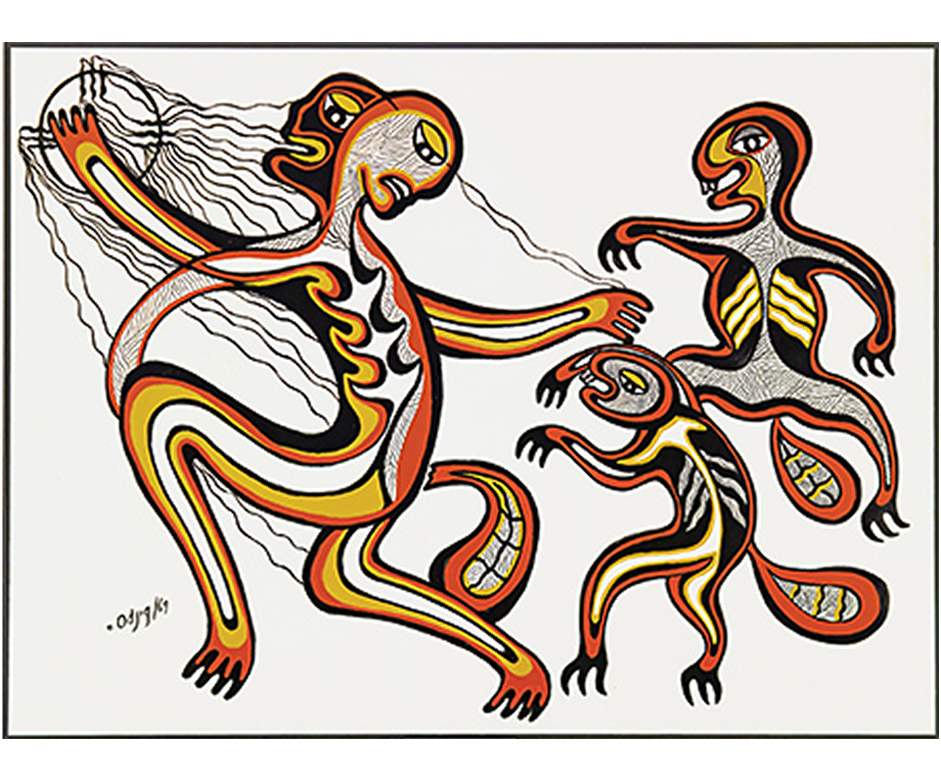 Nanabush and the Beavers, 1969 - Daphne Odjig Nanabush and the Beavers, 1969 - Daphne Odjig