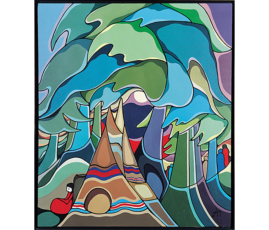 And Some Watched The Sunset, 1985 - Daphne Odjig And Some Watched The Sunset, 1985 - Daphne Odjig