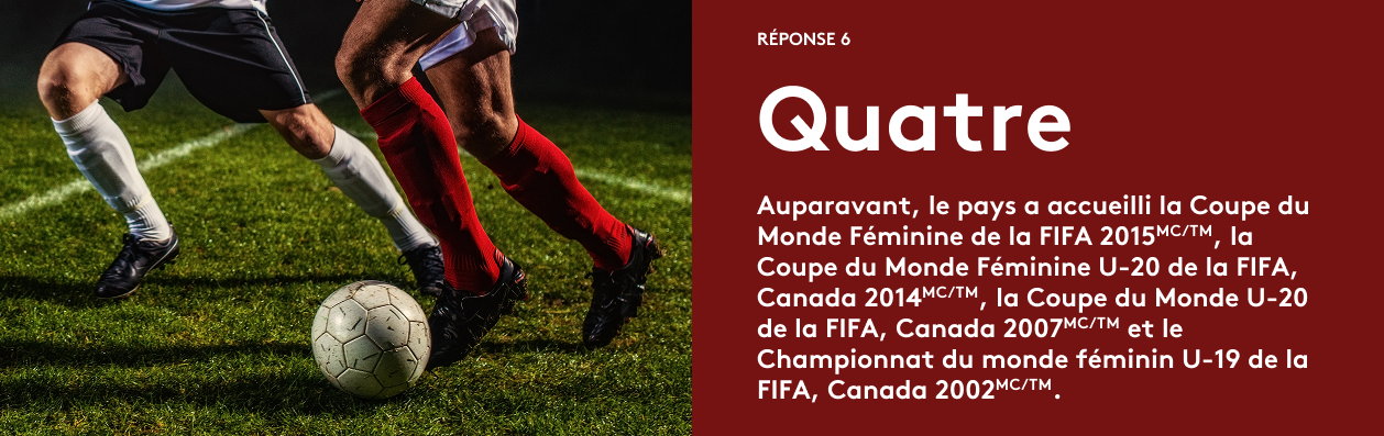 Coupe du Monde de la FIFA 2026ᵀᴹ Réponse 6