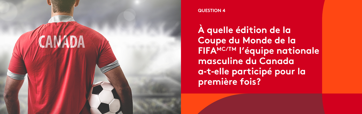 Coupe du Monde de la FIFA 2026ᵀᴹ Question 4