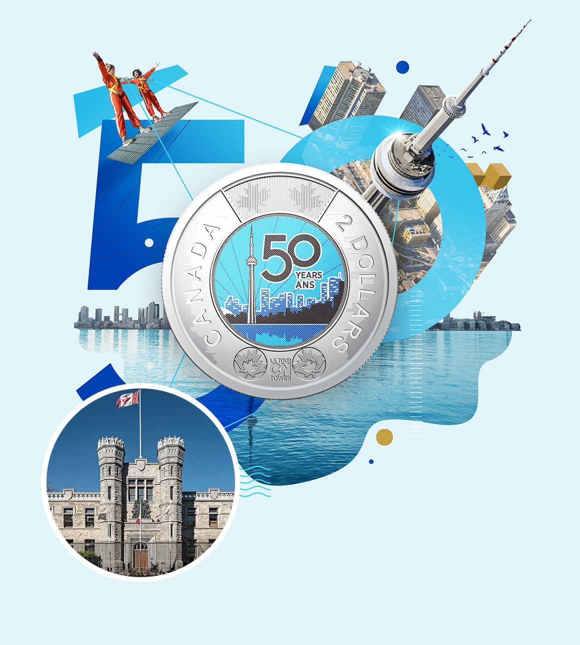 Coin Exchange: 2026 $2 Commemorative Circulation Coin - 50th Anniversary of the CN Tower