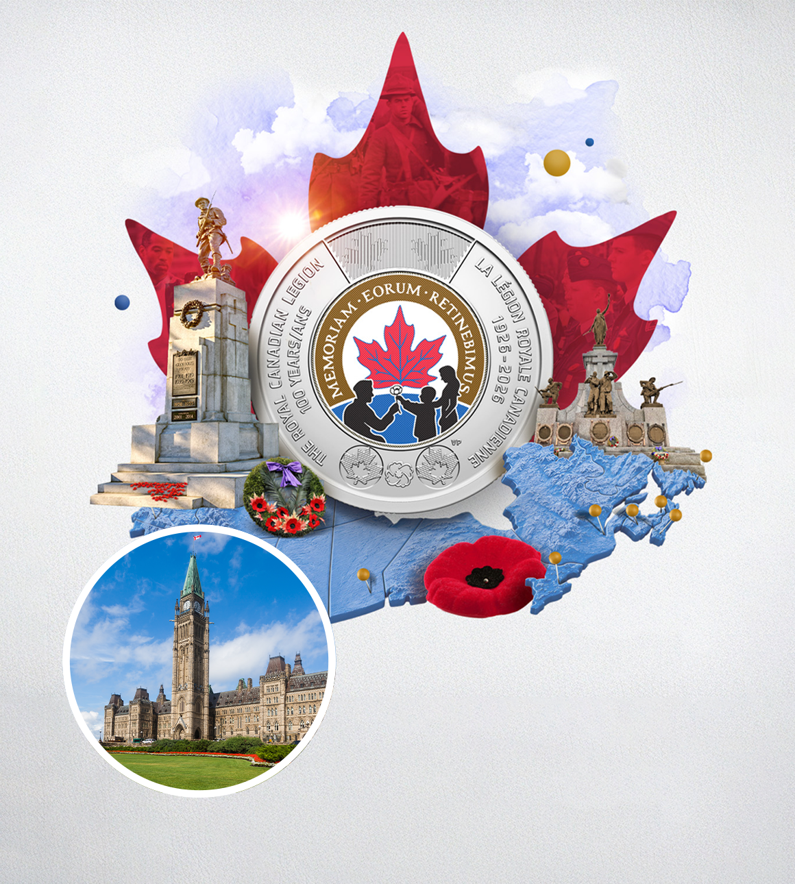 Échange de pièces : pièce de circulation commémorative 2026 – 100ᵉ anniversaire de la Légion royale canadienne