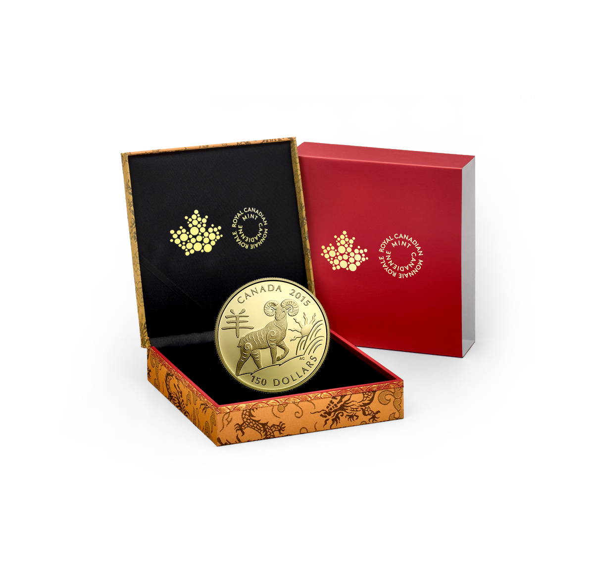 18-karat Gold Coin - Year of the Sheep - Mintage: 2,500 (2015