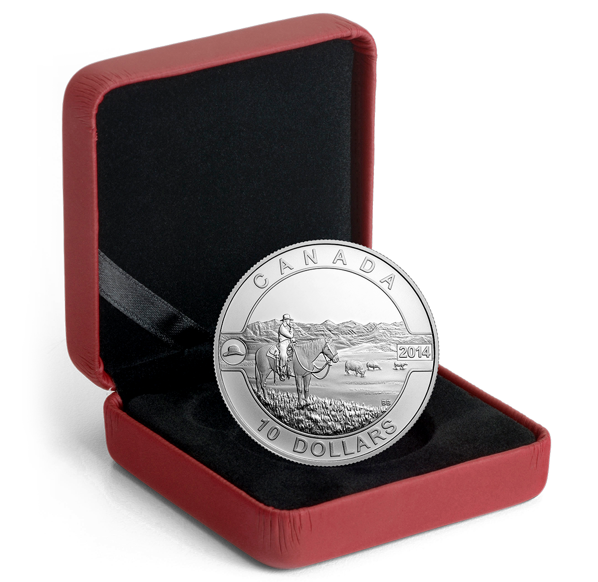 1/2 oz. Fine Silver Coin - The Canadian Cowboy (2014) | The Royal