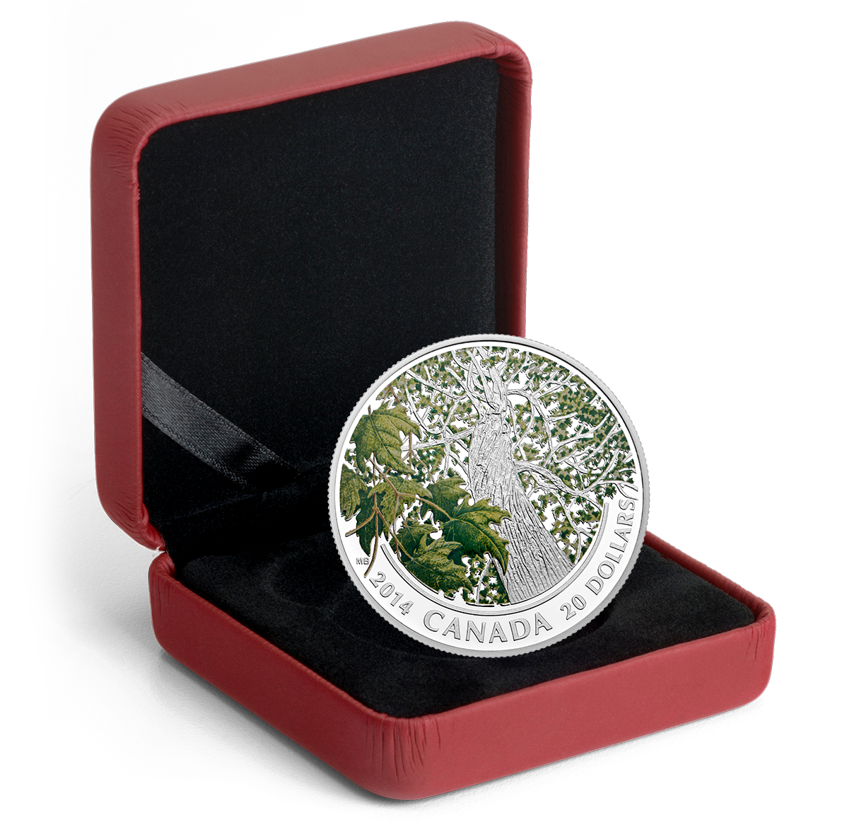 1 oz. Fine Silver Coin - Canadian Maple Canopy (Spring