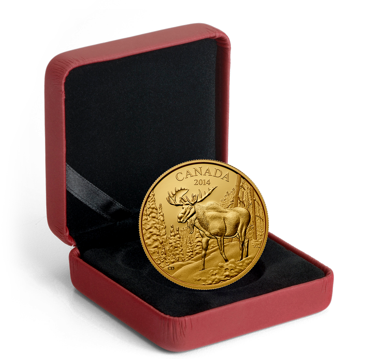 Pure Gold Coin - The Majestic Moose - Mintage: 600 (2014) | The