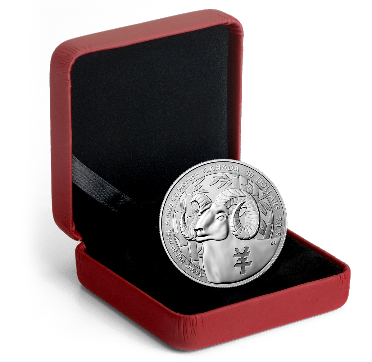 1/2 oz. Fine Silver Coin - Year of the Sheep - Mintage: 22,888