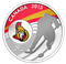 Pièce de 1/2 oz en argent fin - S&eacute;nateurs d'Ottawa(MD) - Tirage : 5 000 (2015)