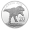 Pièce de 1 oz en argent fin – Dinosaures du Canada : <em>Albertosaurus</em> – Tirage : 8 500 (2015)