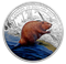 1 oz. Fine Silver Coloured Coin - Beaver at Work - Mintage: 7,500 (2015)