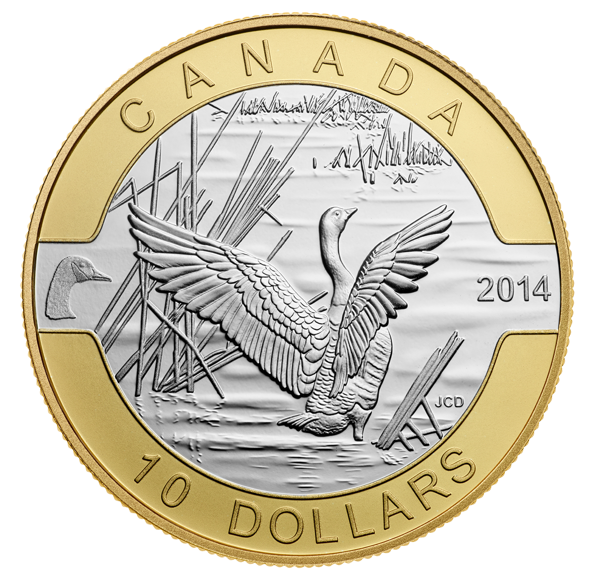 1/2 oz. Fine Silver Gold-Plated 10 Coin Set - O Canada - Mintage
