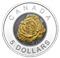 Fine Silver Coin with Niobium Colouring - Flowers in Canada Series - Rose - Mintage: 6,000 (2014)