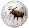 1 oz. Fine Silver Coloured Coin - The Majestic Moose - Mintage: 7,500 (2015)