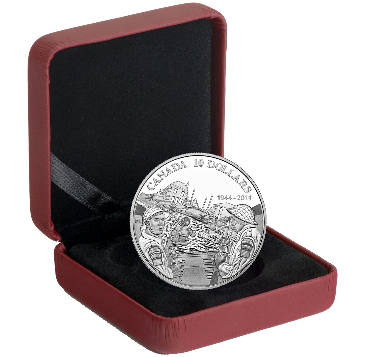 1/2 oz. Fine Silver Coin - 70th Anniversary of D-Day - Mintage