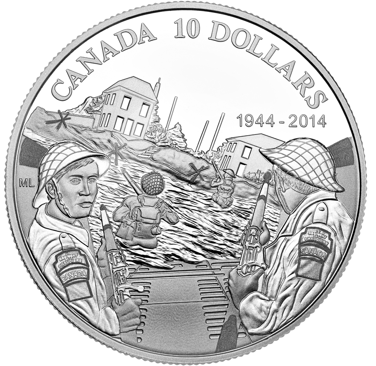 1/2 oz. Fine Silver Coin - 70th Anniversary of D-Day - Mintage
