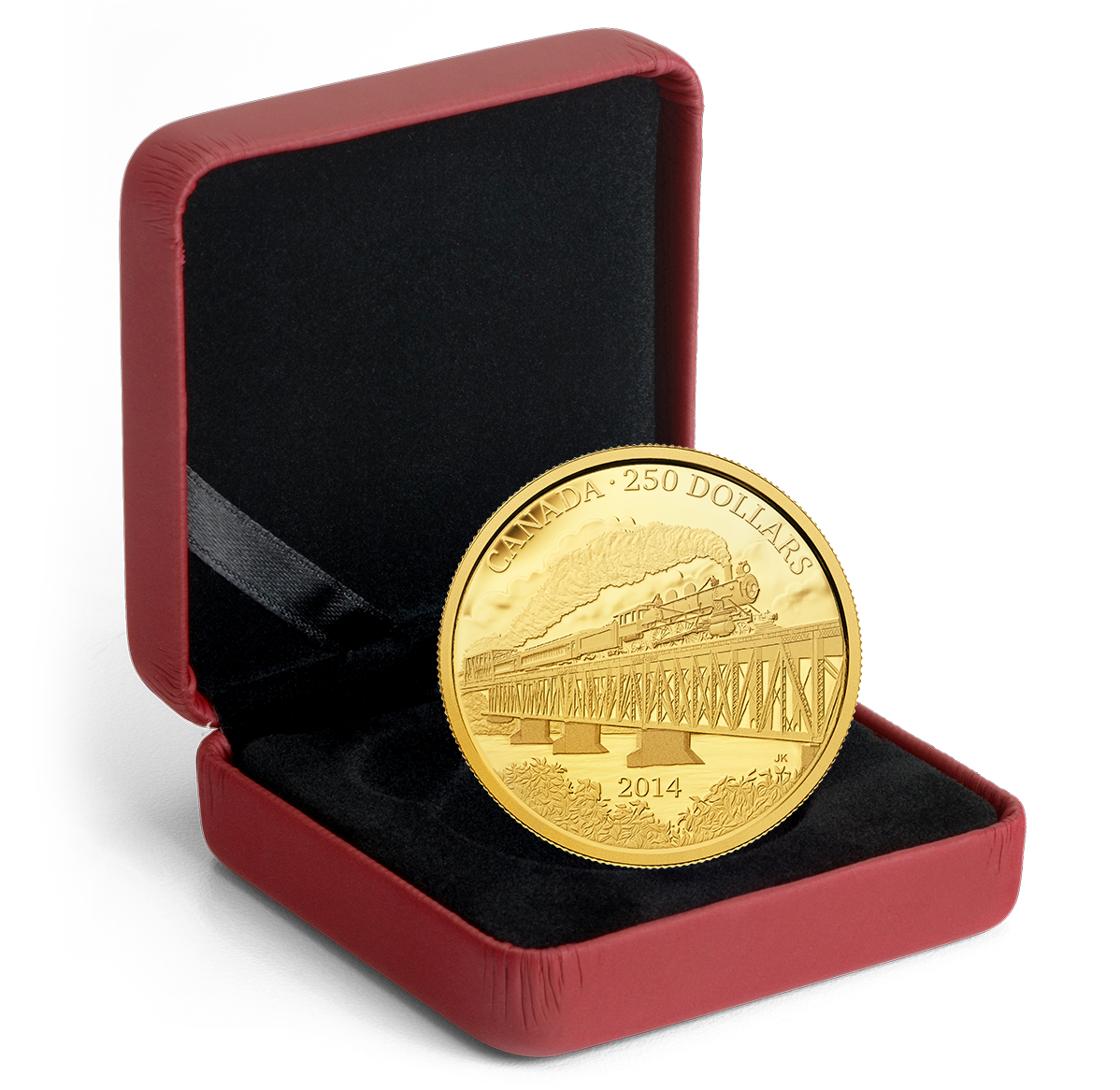 2 oz. Pure Gold Coin - Grand Trunk Pacific Railway - Mintage: 300