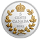 1 oz. Fine Silver Gold-Plated Coin – Legacy of the Canadian Nickel: The Crossed Maple Boughs – Minta
