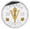Legacy of the Canadian Nickel: The Victory Coin - 1 oz. Fine Silver Gold-Plated Coin - Mintage: 8,50