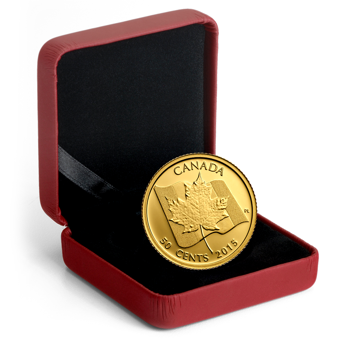 1/25 oz. Pure Gold Coin Maple Leaf Mintage 7,500 (2015) The