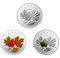 Abonnement à la série de trois pièces de 1 oz en argent fin - Majestueuses feuilles d'érable (2014)