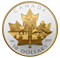 Pièce de 1/2 oz en argent fin avec placage d'or - Hommage au Canada - Tirage : 8 000 (2015)