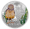 Pièce de 1 oz en argent fin colorée – Petit de la chevêche des terriers – Tirage : 7 500 (2015)