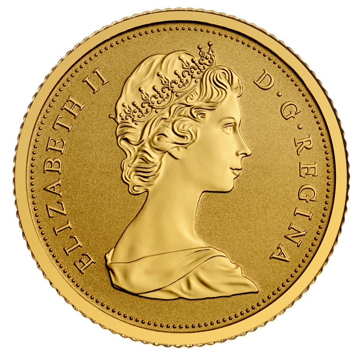 Pure Gold Coin - Maple Leaves with Queen Elizabeth II Effigy from