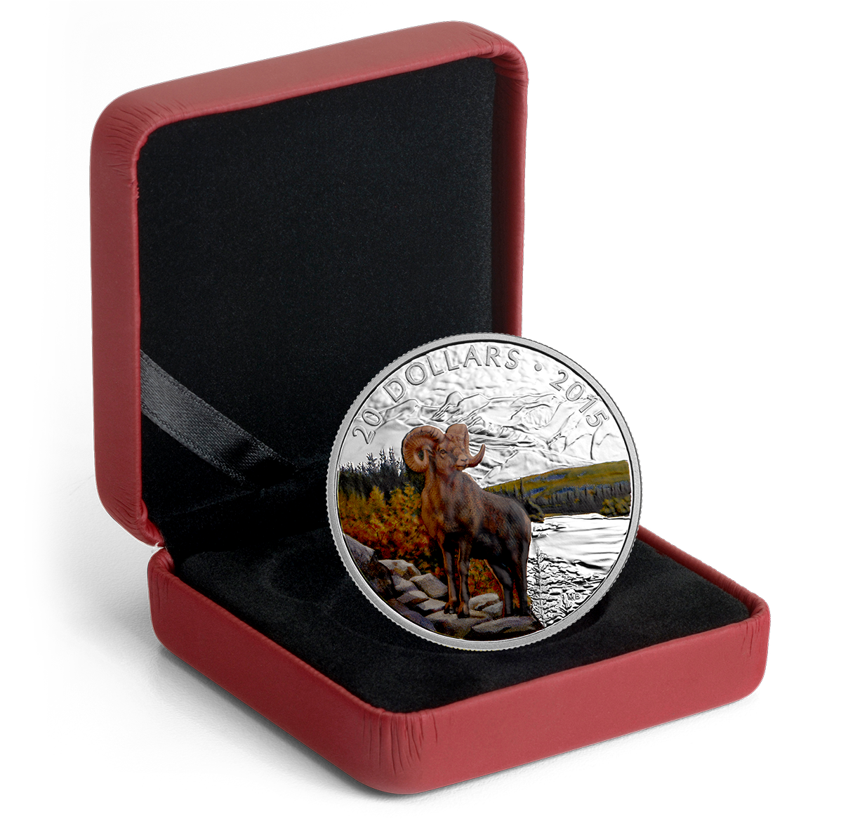 最終値下げCCU NEAT SHEEP REGULAR サイズ1美品 1 oz. Fine Silver Coloured Coin - Bighorn Sheep – Mintage: 6,500
